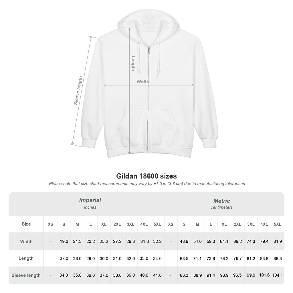 Unisex Full Zip "Not Toxic Just Slavic" Hooded Sweatshirt