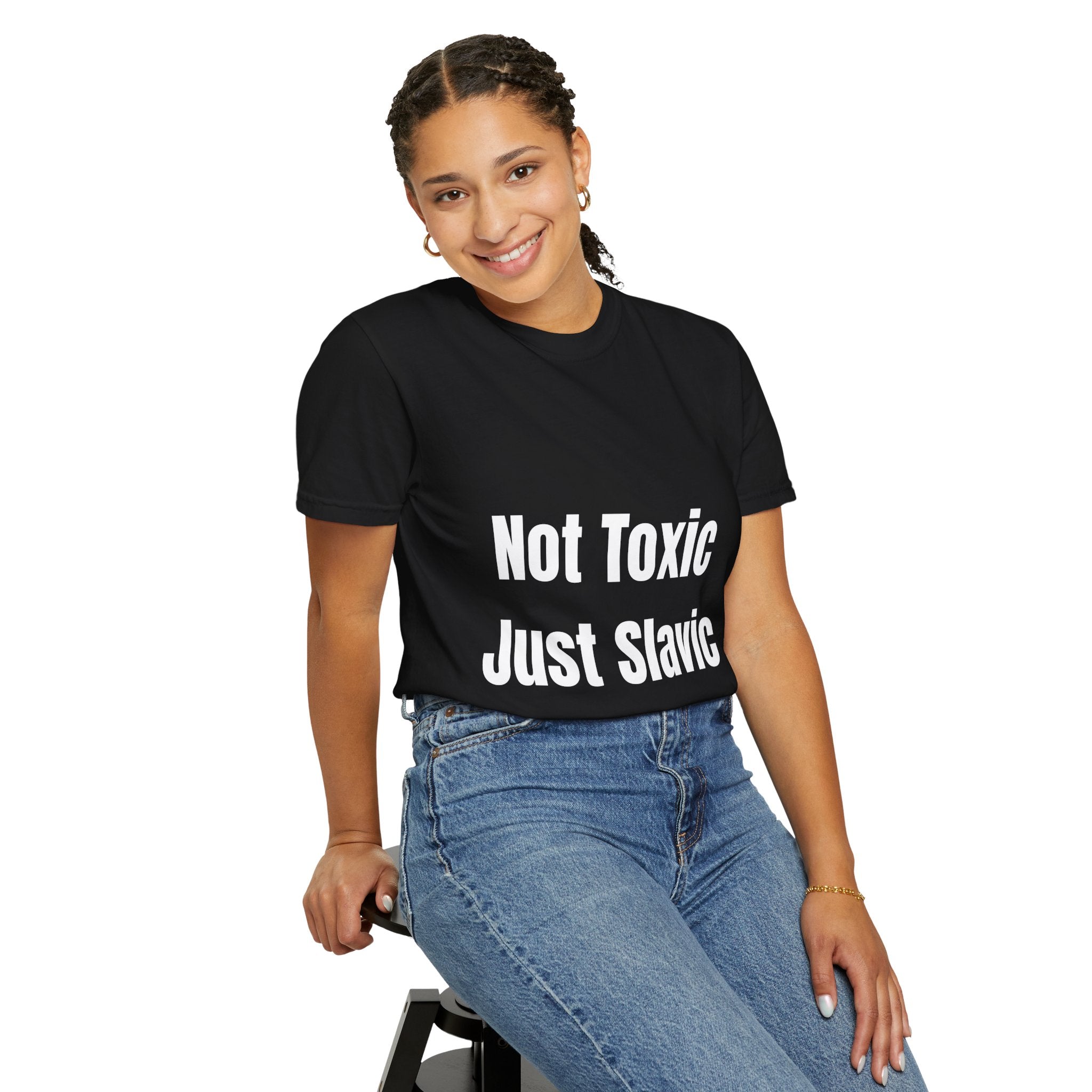 "Not Toxic Just Slavic" Unisex T-shirt – Black