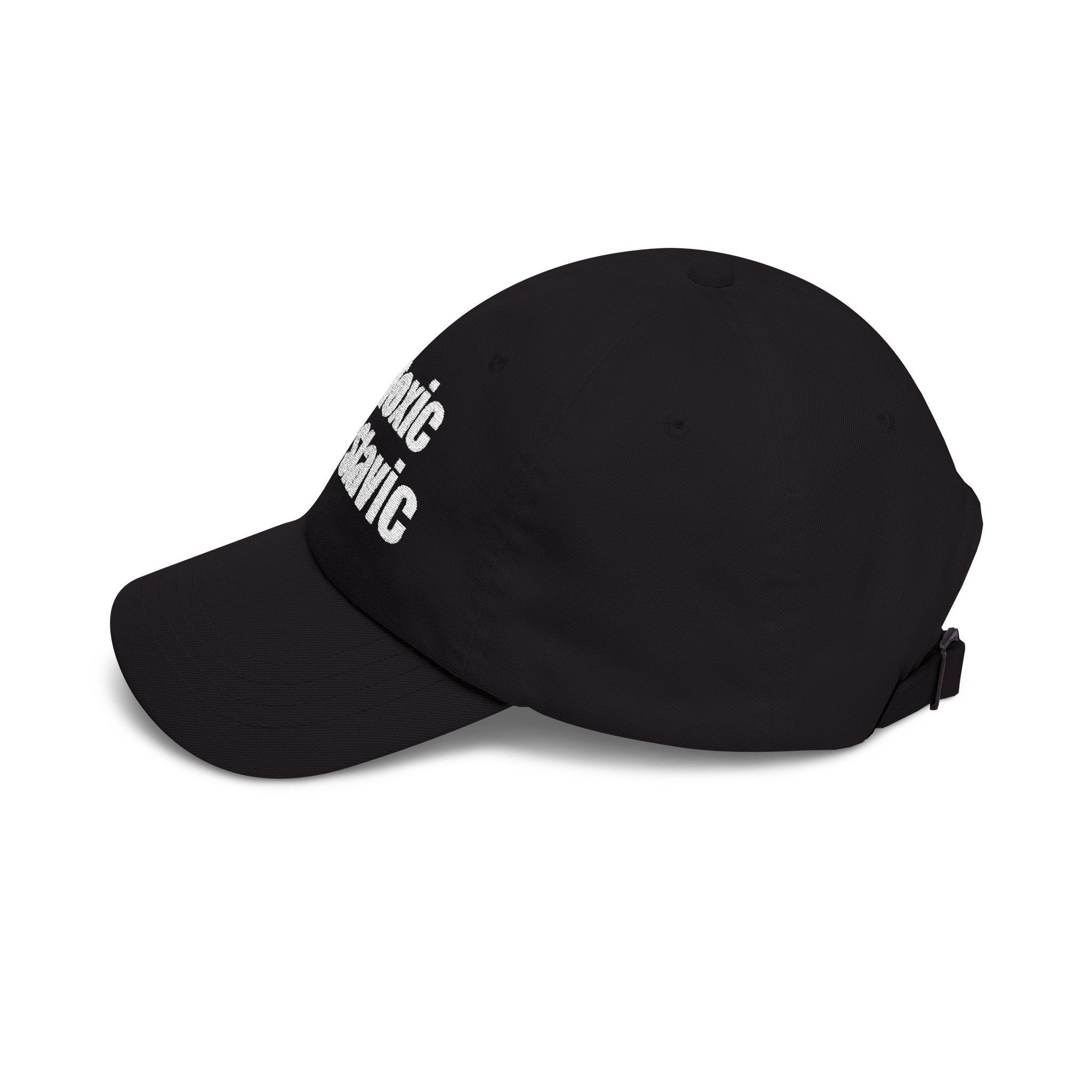 "Not Toxic Just Slavic" Embroidered Baseball Hat — Black