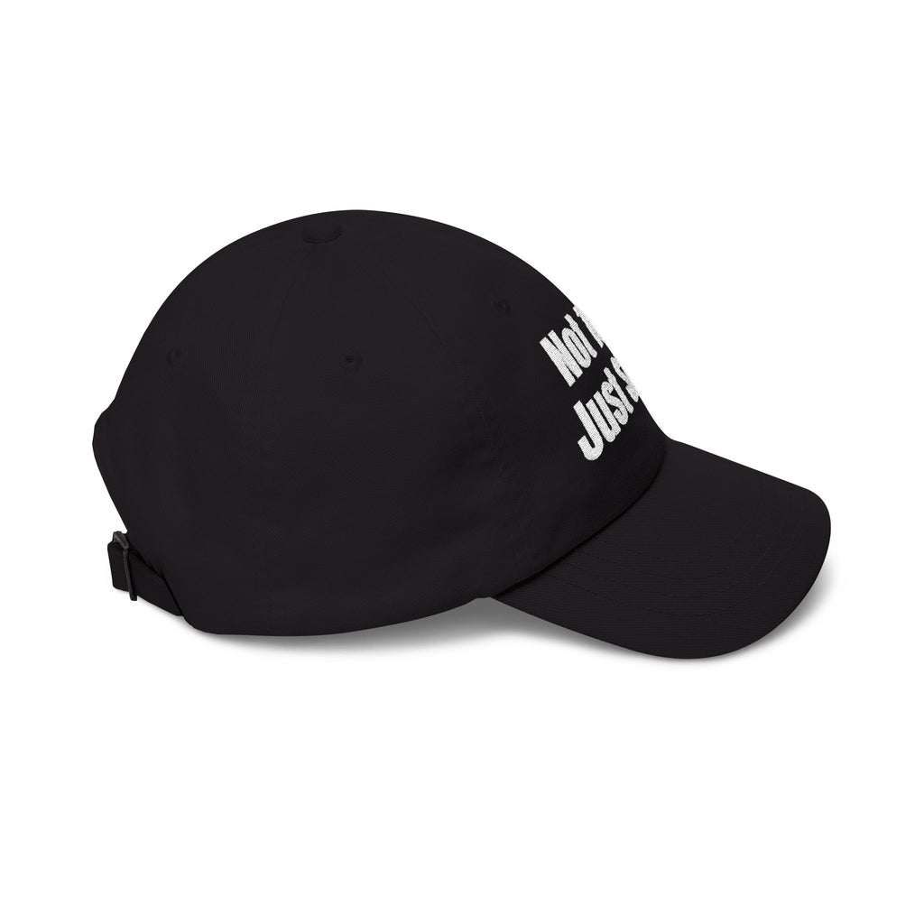 "Not Toxic Just Slavic" Embroidered Baseball Hat — Black