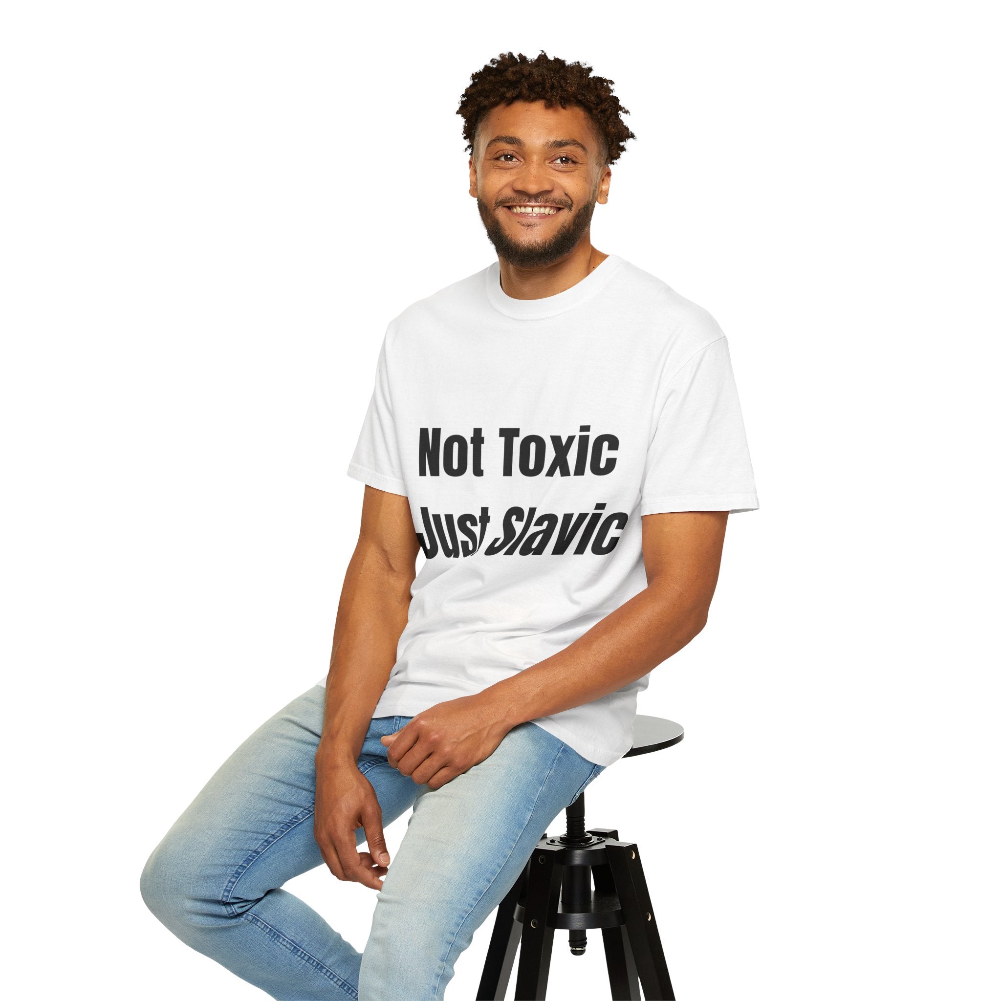 Slavic Pride Unisex T-shirt - Not Toxic Just Slavic, Perfect Gift for Slavic Culture Lovers, Casual Wear, Statement Tee, Trendy Apparel